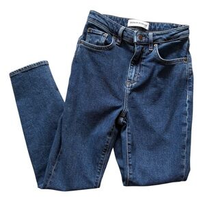 New Aritzia Denim Forum women's blue denim 25 high waist skinny fit 96% cotton